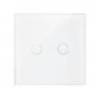 Intrerupator dublu cu touch si dimmer PNI SafeHome DIM202, 2X700W, Live Wire