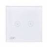 Intrerupator dublu cu touch si dimmer PNI SafeHome DIM202, 2X700W, Live Wire