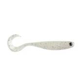 Shad MUSTAD MEzashi Curly Tail Minnow 9cm, culoare Pearl White, 6buc/plic