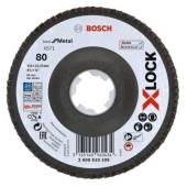 Disc lamelar cu profil convex BOSCH, 125x22.2mm, granulatie 120