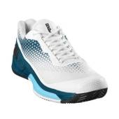 Pantofi tenis WILSON Rush Pro 4.0 Clay White/Coral Blue, 41 1/3