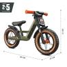 Bicicleta fara pedale BERG Biky Trail Verde cu frana de mana, 2,5-5 ani