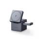 Incarcator wireless magnetic ANKER 3-in-1 Cube MagSafe, 15W, Fast Charging, Pliabil, Negru