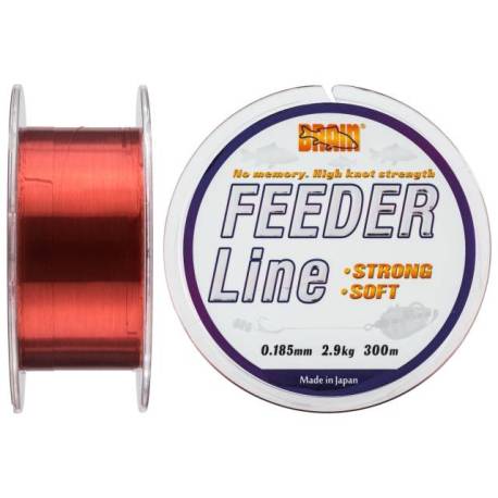 Fir monofilament BRAIN Feeder Copper 300m, 0.243mm, 5kg