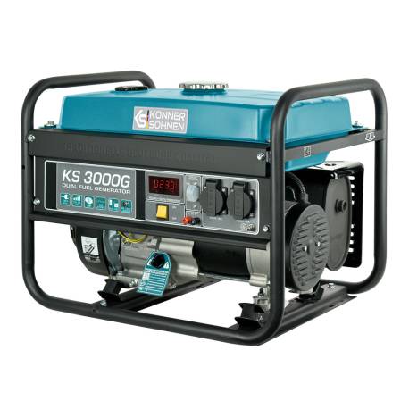 Generator curent Konner & Sohnen KS 3000-G Hybrid, 3.0kW, monofazat, AVR, benzina/GPL, 7CP