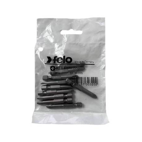 Set 10 biti FELO seria Industrial profil Philips, E6.3, PH2, 50mm