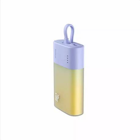 Baterie externa BASEUS Popsicle 5200 mAh, 20W, USB-C, cablu incorporat Violet