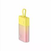 Baterie externa BASEUS Popsicle 5200 mAh, 20W, USB-C, cablu incorporat Galben