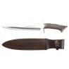 Cutit de vanatoare Muela REHALA-27S, Nitro-42 Steel, Stag Horn + Teaca Piele