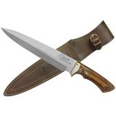 228mm blade, double edge, full tang, beech stable wood and brass Muela RECOVA