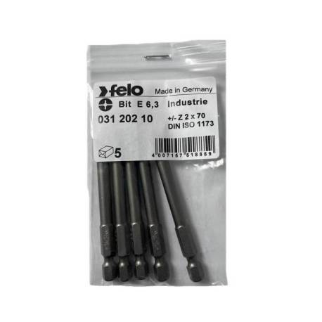 Set 5 biti FELO seria Industrial profil Plus Minus, E6.3, Z2, 73mm