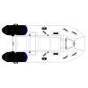 Barca pneumatica YAMAHA RIB YAM 350TAF, 3.53m, aluminium RIB, PVC, 4+1 persoane, max 25CP