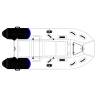 Barca pneumatica YAMAHA RIB YAM 350TAF, 3.53m, aluminium RIB, PVC, 4+1 persoane