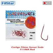 Carlige FILSTAR Sensei Sode F1106R, Red, Nr.18, 20buc/plic