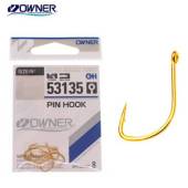 Carlig OWNER Pin Hook 53135 Gold, Nr.14, 12buc/plic