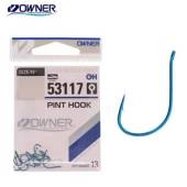 Carlige OWNER Pint Hook 53117 Blue, nr.12, 13buc/plic