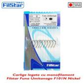 Carlige legate FILSTAR F101N Funa Umitanago, 50cm, 0.10mm, Nr.16, 10buc/plic