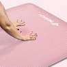 Saltea fitness, yoga, pilates, 183 x 61cm, grosime 10 mm, NBR, Merach, roz/ bleu