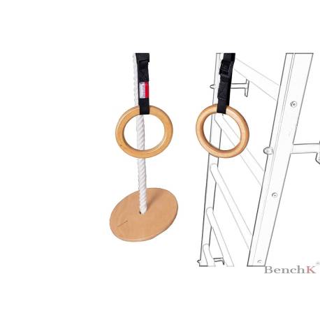 Set accesorii de gimnastica A076 pentru spalierele BENCHK, max. 80kg