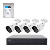 Kit supraveghere video POE PNI House IPMAX POE 5, NVR, 4 camere cu IP, HDD 1TB