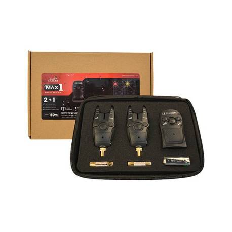 Set avertizoare electronice CARP EXPERT MAX1 BITE ALARM 2+1 Rosu, Galben