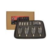 Set avertizoare electronice CARP EXPERT MAX1 BITE ALARM 4+1 Rosu, Galben, Albastru, Verde