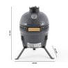 Gratar pe carbuni LANDMANN Kamado Mini - Grey