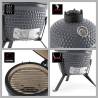 Gratar pe carbuni LANDMANN Kamado Mini - Grey