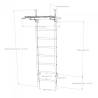 Spalier BenchK 521B, cu bara de tractiune fixa cu 6 manere
