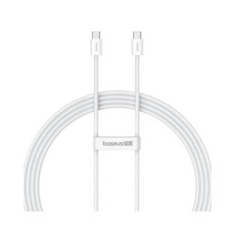 Cablu BASEUS Superior Series 2, Incarcare rapida, USB-C la USB-C, 100W, 2m, Alb