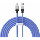 Cablu BASEUS Coolplay, USB-C la USB-C, 100W, 2m Albastru