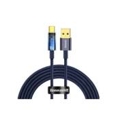 Cablu BASEUS Explorer, USB la USB-C, 100W, Fast Charging, 2m Albastru