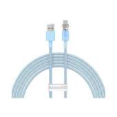 Cablu BASEUS Explorer, USB la USB-C, 100W, 6A, Quick Charge, 2m Albastru deschis