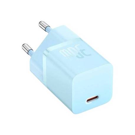 Incarcator retea BASEUS GaN5 Mini, 30W, USB-C, Albastru