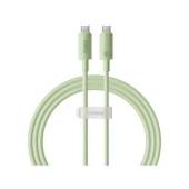 Cablu BASEUS Habitat Series, Incarcare rapida, USB-C la USB-C, 100W, 1m Verde