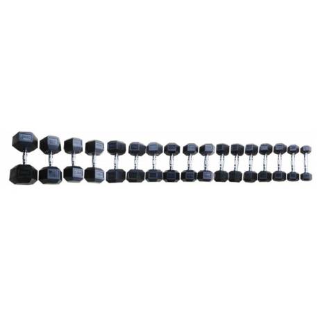 Set de gantere hexagonale TOORX de la 2.5 la 25 Kg