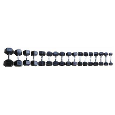 Set de gantere hexagonale TOORX de la 2.5 la 25 Kg