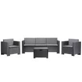 Set mobilier gradina BICA Colorado 3 Graphit, 5 persoane