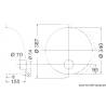 Chiuveta rotunda din inox OSCULATI 50.186.85, 387x155mm