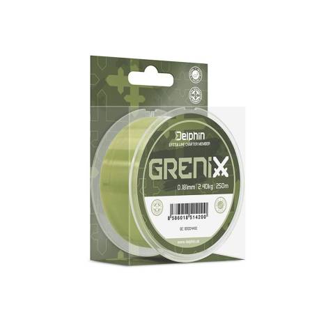 Fir monofilament DELPHIN GRENIX Verde 0.234mm, 3.78kg, 250m