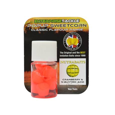 Pop-up ENTERPRISE TACKLE Sweetcorn Classic Flavour Cranberry and N-Butyric, 8buc/flacon