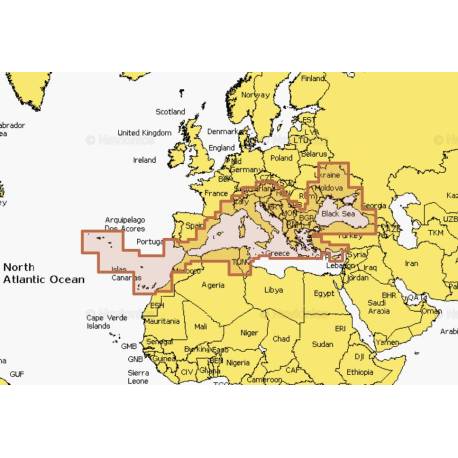 Harta digitala NAVIONICS+ Marea Mediterana si Marea Neagra
