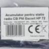 Acumulator PNI PB-HP72, Li-Ion, 2600mAh, pentru statia radio CB PNI Escort HP 72