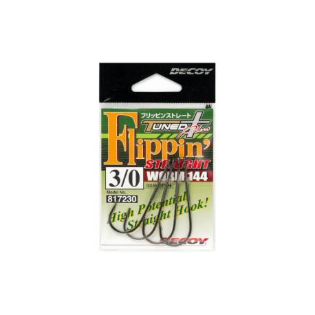 Carlige DECOY Worm 114 Flippin' Straight Nr.2/0, 5buc/plic