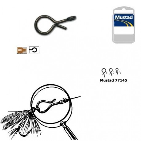 Prindere rapida pentru naluci MUSTAD 77145.1 25BUC/PLIC