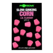 Porumb artificial KORDA SLOW SINKING CORN IB PINK 12 buc/plic