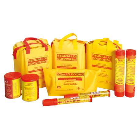 Kit de semnalizare de urgenta OSCULATI 30.230.03 3 torte, 2 fumigene, 3 rachete