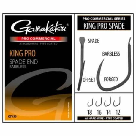 Carlige GAMAKATSU King Pro Spade Barbless Nr.16, 10buc/plic