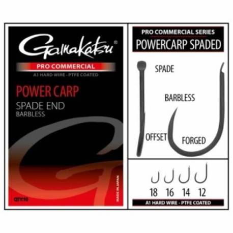 Carlig GAMAKATSU Power Carp Spade Nr.16, 10buc/plic