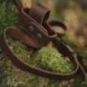Curea din piele naturala cu protectie pat pentru arme Bock, culoarea ciocolata
